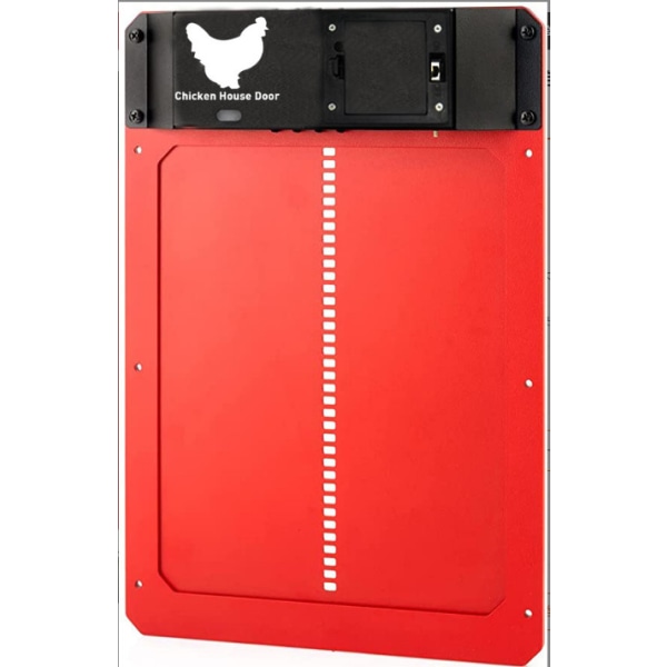 Automatisk hønsegårdsdøråpner Hønsehuslyssensorlukker (rød)