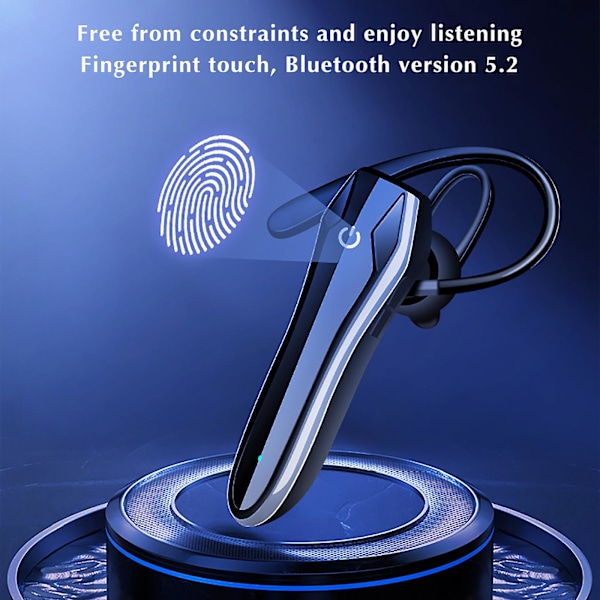 Bluetooth Headset Bluetooth 5.2 Ultra Lang Levetid Business Hovedtelefoner Trådløs Bluetooth Headset