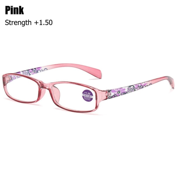Lesebriller Presbyopiske briller ROSA STYRKE +1.50 rosa pink Strength +1.50-Strength +1.50