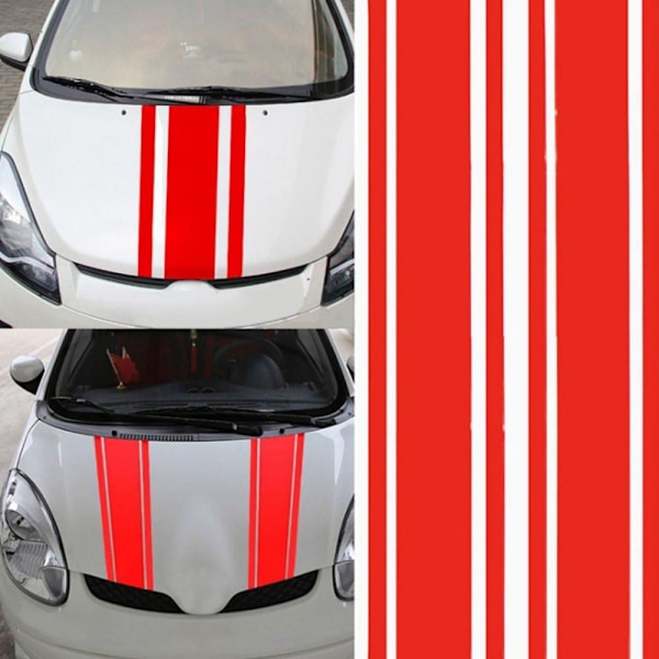 Auton konepellin tarrat Autotarra PUNAINEN Red