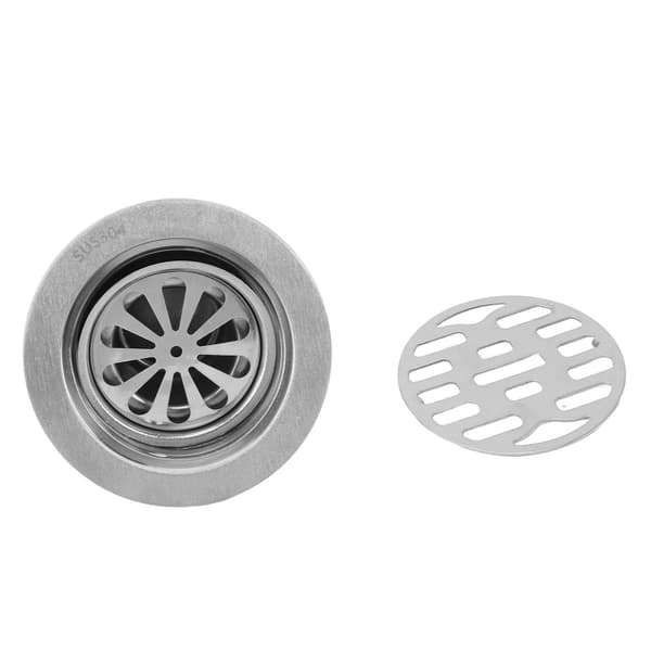 304 rostfritt stål 75MM rör förseglad vatten tee 10cm rund deodoriserande golvbrunn