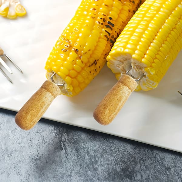 Maiskjernefjerner i rustfritt stål, krever liten innsats, høy effektivitet Corn Shovel + Corn Fork-2PCS