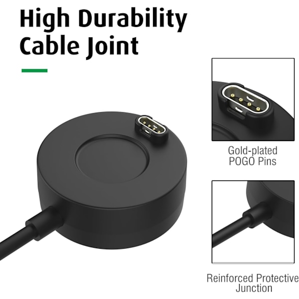 Oplader til Garmin-ure - Universal hurtigoplader Garmin Charging Cable - Round