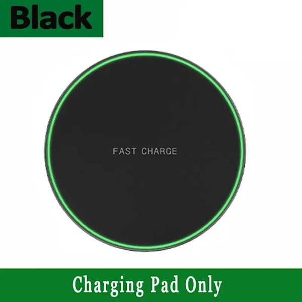 30W Hurtig Trådløs Oplader til iPhone 15 14 13 12 X Pro Max 8 Samsung Galaxy S23 Xiaomi Trådløs Opladningsstation Oplader Black