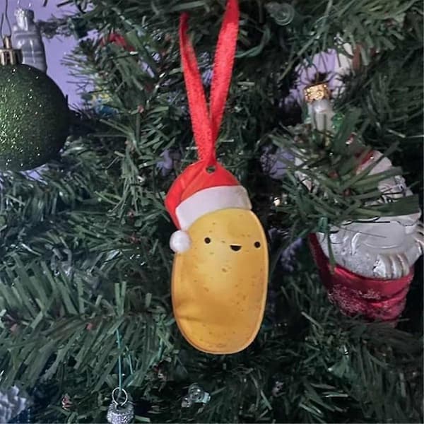 Julepotetpynt, juletrepynt, potethengende pynt juletre Dec{AZC} As Shown