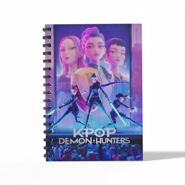 2 stycken K-pop Demon Hunter periferi student A6 spiralblock B