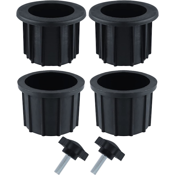 2 sæt (6 stk.) reservedele til parasolfod, inklusive 4 stk. parasolhulringe og 2 stk. håndskruer, parasol_xx