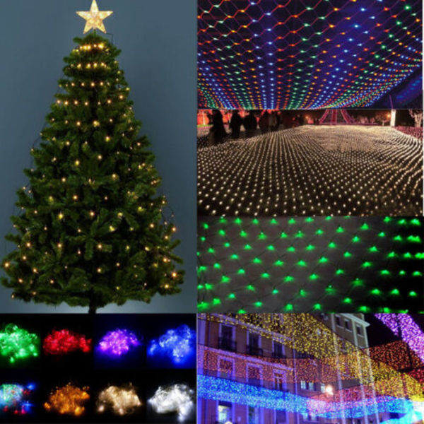 15m 2x3m 4x6m LED-lysnet til udendørs julefester, varmt hvidt Warm White 4*6m