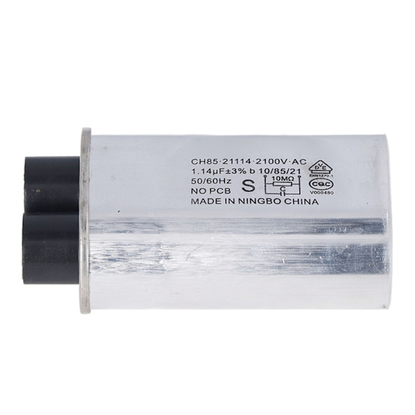 2100V Mikrovågsugn Högspänningskondensator 1.14uF Universal 4.8mm