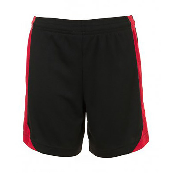 SOLS Miesten Olimpico-jalkapalloshortsit L Musta/Punainen Musta/Punainen Black/Red L