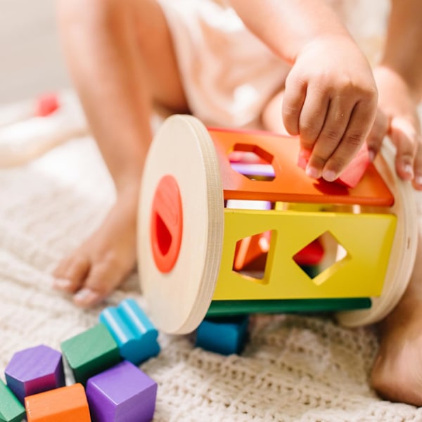 Melissa & Doug Match and Roll Shape Sorter - Klassisk treleke