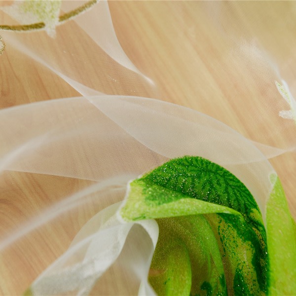 Gardiner Tulle Fönster Vintage Broderi Voile Sjal