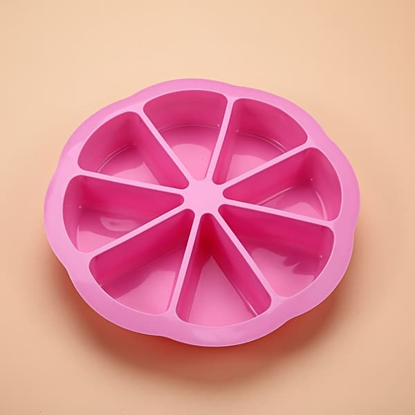 Silikone Trekant Kageform Sæt, Non-Stick 8-Huls Bageform til Muffins & Cupcakes Blue