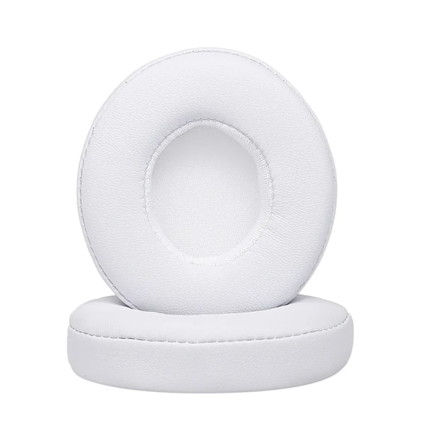 2pcs Replacement Ear Pads Ear Pads Ear Pads for Beats Solo 2/3 On-Ear Wireless Headphones White