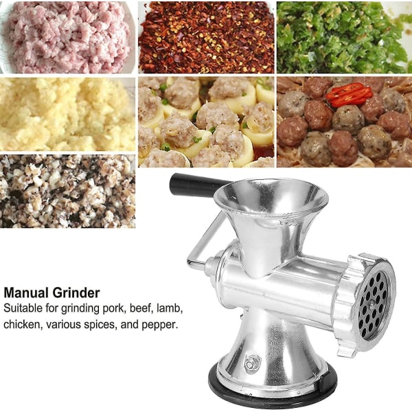 Manual meat grinder 8#, minced meat, meat grinder with suction cup base for grinding meat