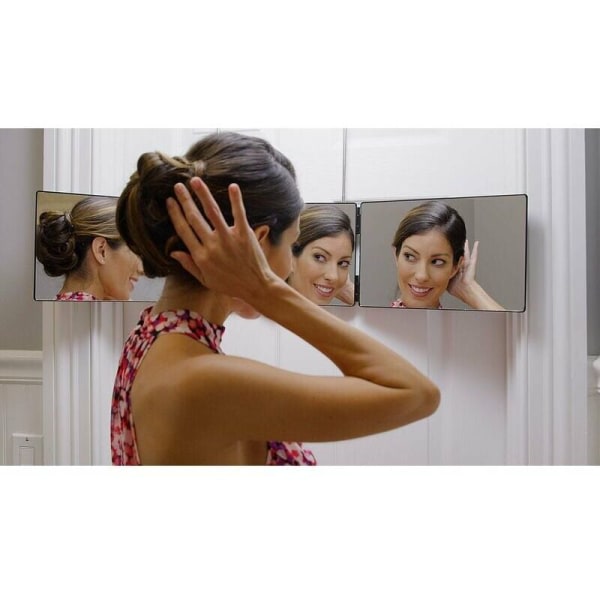Triptykspegeln för att titta på din reflektion från alla vinklar - sett på TV