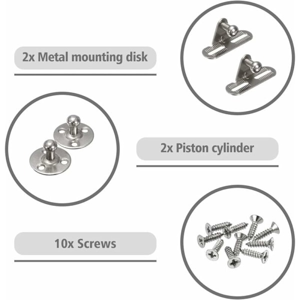 PCS Kaasujouset 120N Hydraulinen kaapin jousi Kaasujousi Alkuperäinen keittiön kaapin oven pneumaattinen varsi nostoon K