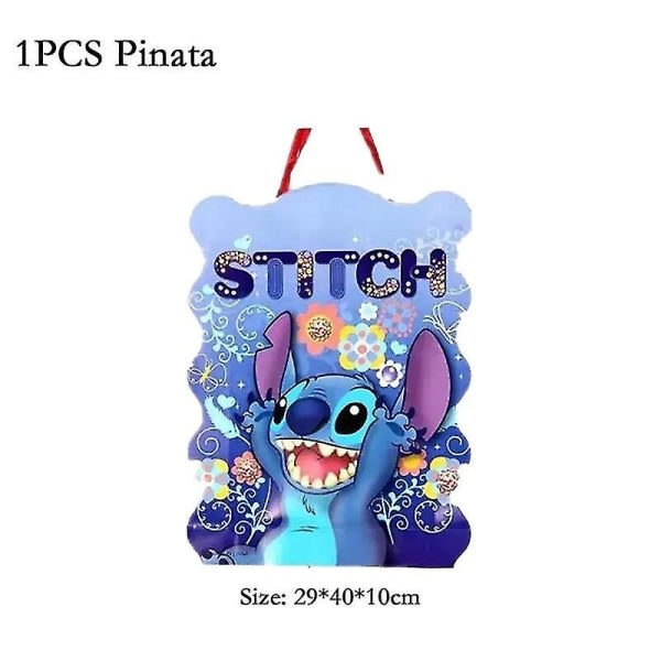 Stitch Syntymäpäiväjuhlien koristelu Lilo ja Stitch Teema Set Kuppilautanen Kulma Ilmapallotarvikkeet Lapsille Poika Tytöille