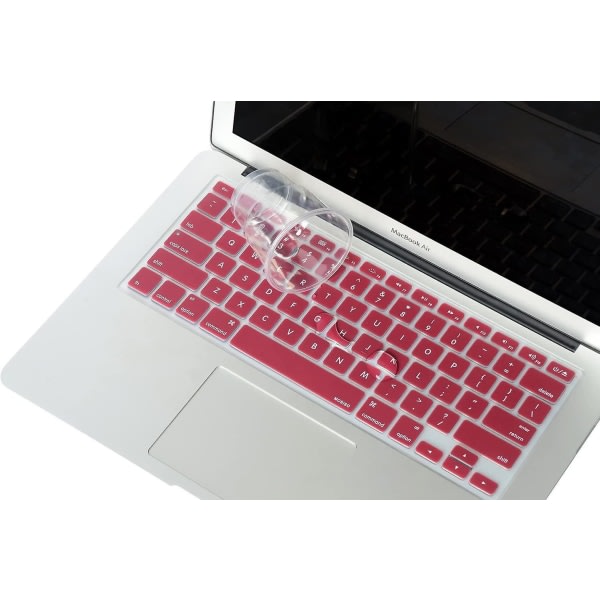Deksel kompatibelt med Macbook Pro 13/15 tommer (amerikansk versjon, burgunder)