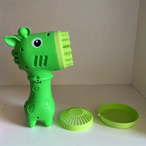 Girafffläkt-Bubbelmaskin 2-i-1 - Perfekt present till semester och fest