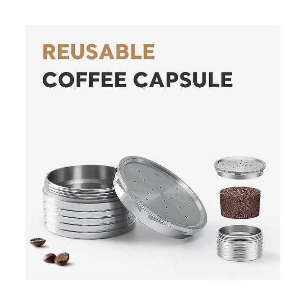 För Essse Espresso Caffe - S.12 Machine Stianless Steel Återanvändbar kaffekapsel Espresso Coffee Fil