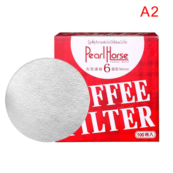 100 stk Runde Kaffeefilterpapir Moka Pot Kaffeemaskine Filter 60mm