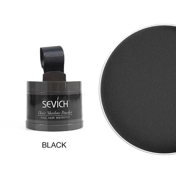 Sevich Waterproof Hair Powder Concealer Root Touch Up Volumizing Cover Up A Black