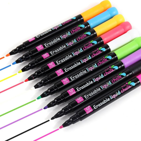 8 st Liquid Chalk Pen Whiteboard Penna 8 Colors/Set