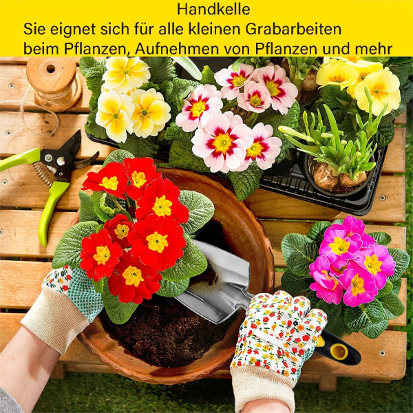 Rostfritt stål blomsterspade, trädgårdsspade, barns metall spade