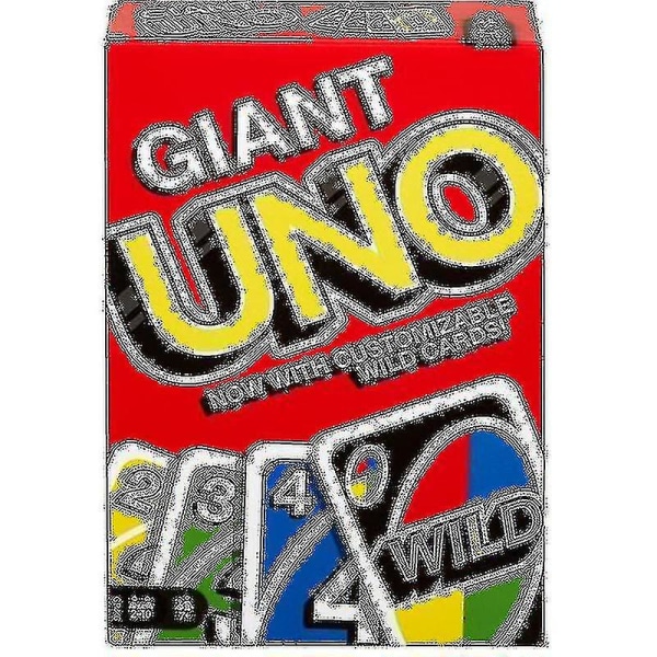 Uno Giant familiekortspill med overdimensjonerte kort Kortspill for 2-10 spillere Hjemmefest P [alj]
