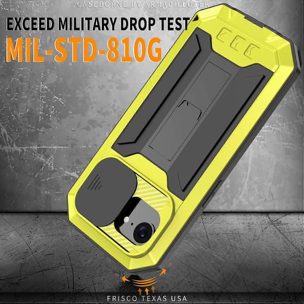 Skyvbart Kamera IP54 Liv Vanntett Holder Mobilskall Gul Yellow Yellow For iPhone 16e