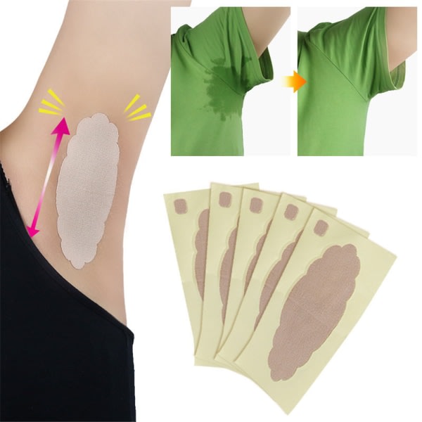 10stk svettebeskyttelse Anti-svette underarmsputer for T-skjorte, klær
