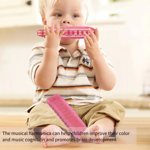 Plastic Harmonica Børnemusik Instrument Pædagogisk musiklegetøj til børn