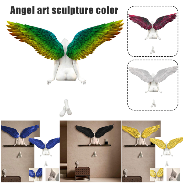 Angel Art Sculpture Wall Decoration 3D Statue For Living Room Bedroom Decoration Wall Decoration For Home Office Ed