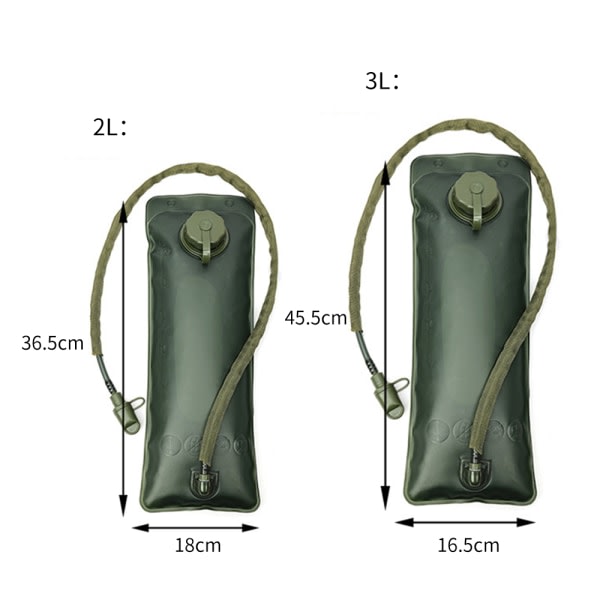 Vannpose Utskifting av innerpose Uteturer Vannblære Armygrønn Armygrønn 3L