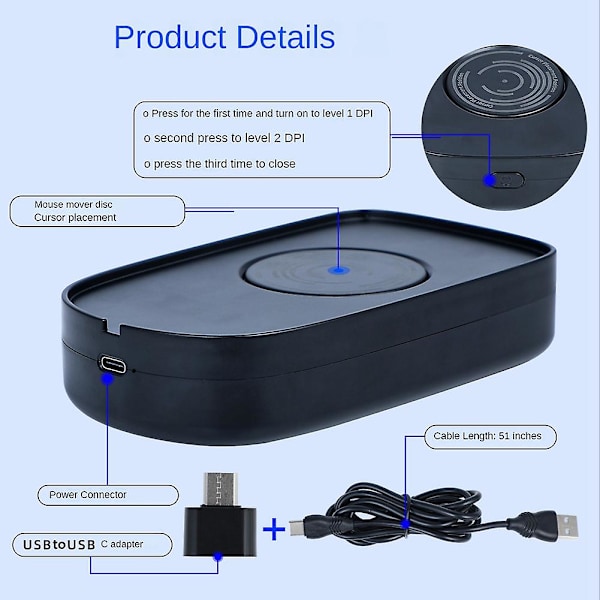 Mus Jiggler USB Mus Mover Musrörelse Simul