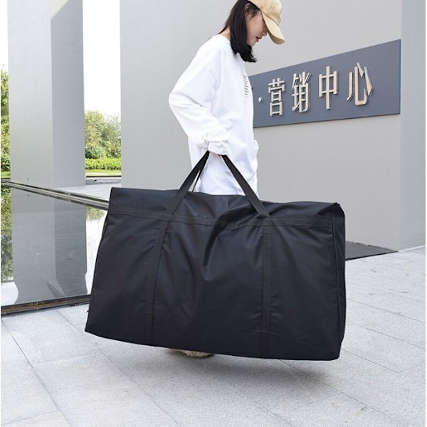 190L Ekstra Stor Flyttepose i Kraftig Sort Black_xx Black 120L