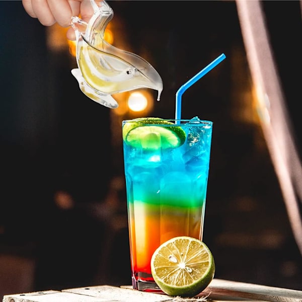 Bærbar Klar Orange Citron Lime Granatæble Manuel Saftpresser (2-pak)