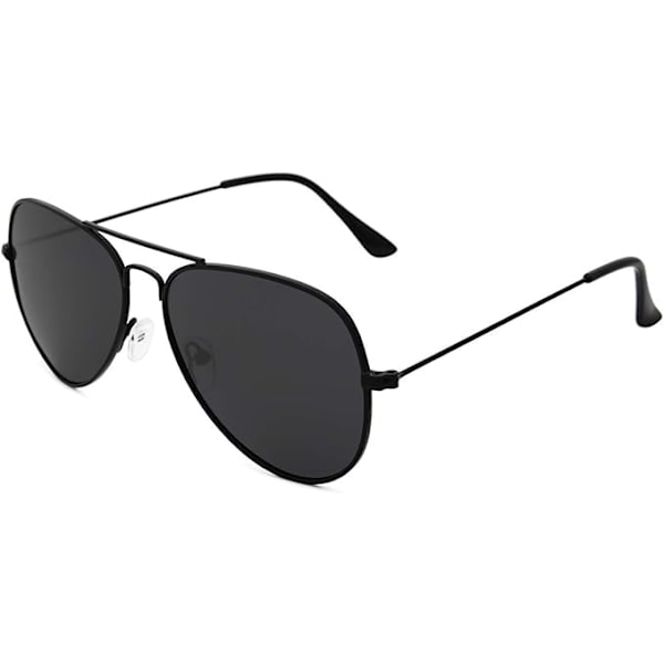 Solglasögon för Män Kvinnor Aviator Polariserad Metall Spegel UV 400 Lins Skydd