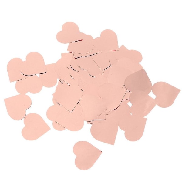 25g metallisk hjerte konfetti sprinkles bryllup dekor 2,5 cm rosa gull