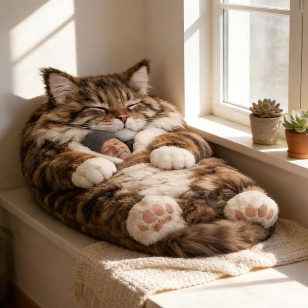 Fluffy sovepose til voksne, plys katteformet sovepose til voksne, yndige kattekuvertsoveposer, vaskbart varmt tæppe, farve E Color B