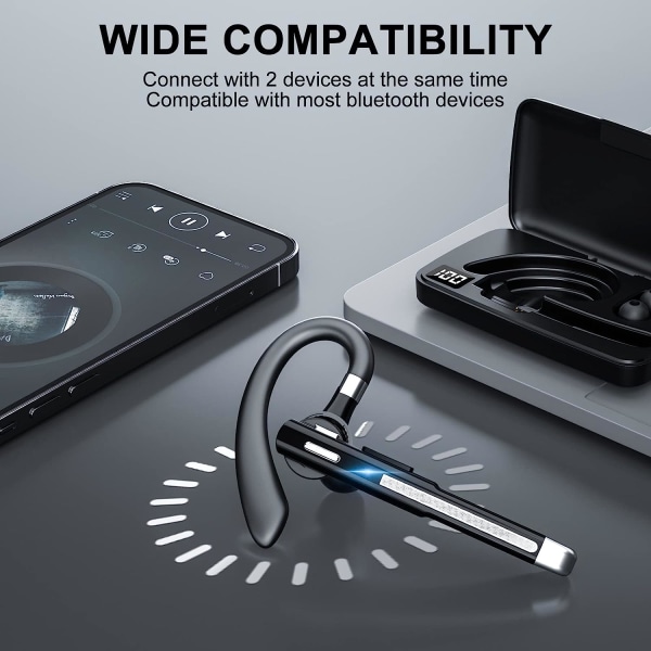 Bluetooth-øretelefoner V5.1, trådløs ultralet håndfri
