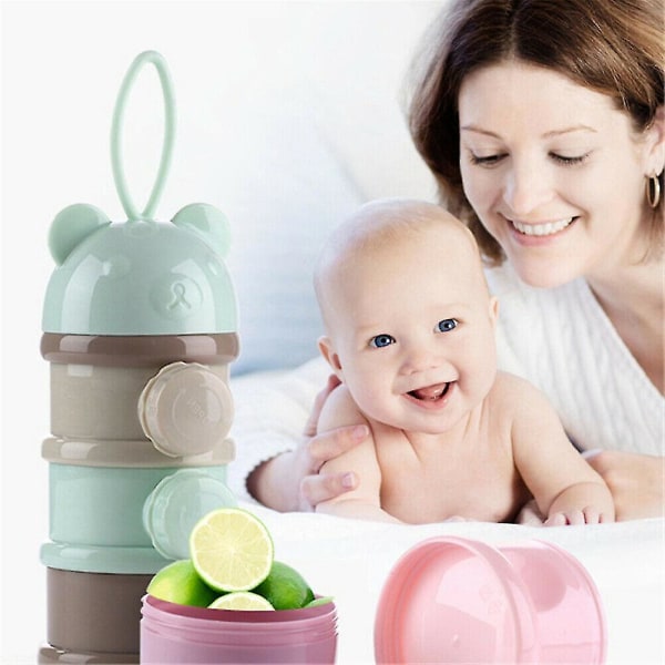 Babymelkpulver Formula Dispenser Flaskebeholder Matoppbevaringsboks