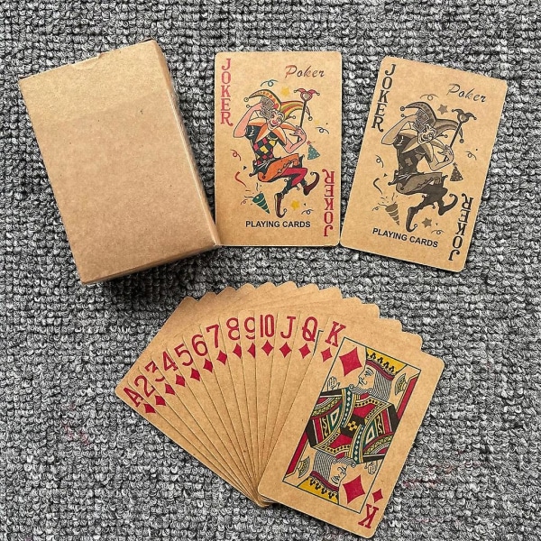 54 kort Enkelt pokerbordspill Rollespillkort Pokerbordspillspillkort