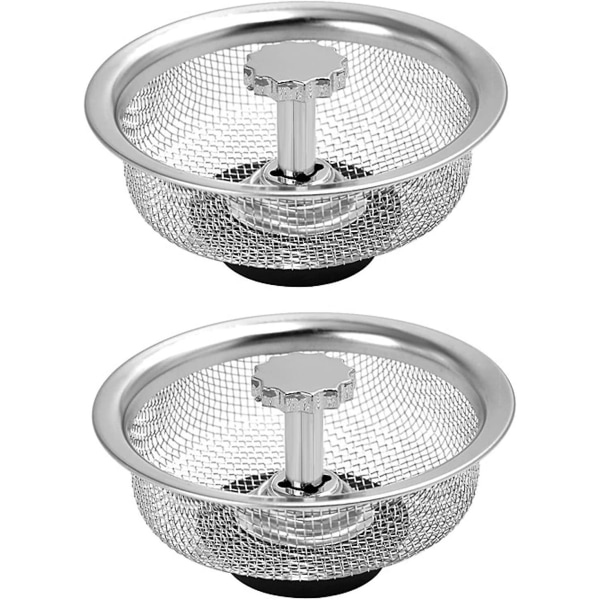 2pcs Kitchen Drain Sink Strainer Plug