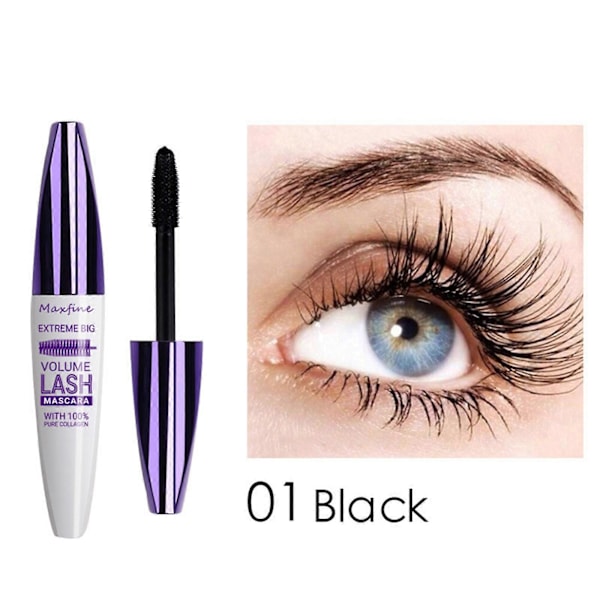 5D Tredimensionell Mascara, Långvarig, Kladdfri, Håller länge och Ger böjda fransar