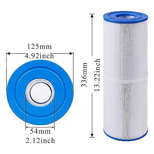 Spafilter til Prb50-in Unicel C-4950 413-212-02 Filbur -2390 Whirlpool J200 Series Spabad Filter,p White