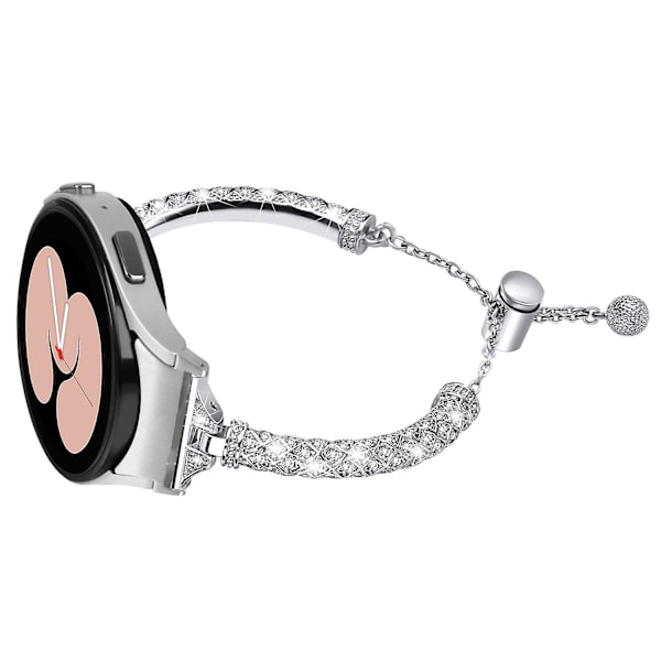 Metallinen ranneke Samsung Galaxy Watch 6 40mm 44mm -kelloon, kuparinvärinen ranneke liittimellä_xx Silver