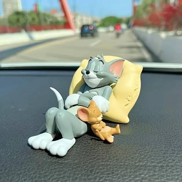 Tom og Jerry Anime Actionfigur Skulpturmodell for Hjemmet
