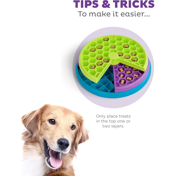 Outward Hound Lickin' Layers Interaktivt hundpusselspel och slow feeder
